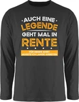 Shirtracer Rundhalsshirt Auch eine Legende geht mal in Rente Rentner Schwarz/Braun/Orange/Grau/Gelb