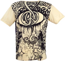 Guru-Shop T-Shirt Mirror T-Shirt vanille