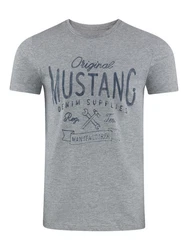 MUSTANG T-Shirt Herren Printshirt Regular Fit 