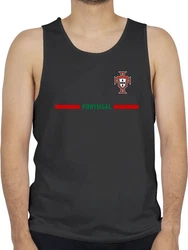 Shirtracer Tanktop Portugal Trikot Wappen Fan-Motiv 2024 Fußball EM Fanartikel Rot/Grün/Braun