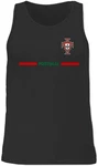 Shirtracer Tanktop Portugal Trikot Wappen Fan-Motiv 2024 Fußball EM Fanartikel Rot/Grün/Braun