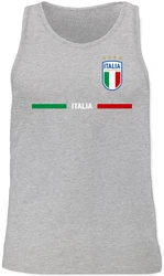 Shirtracer Tanktop Italien Trikot Wappen Italia Fan-Motiv 2024 Fussball EM Fanartikel Gelb/Hellblau/Rot/Silber/Grau/Rosa