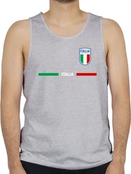 Shirtracer Tanktop Italien Trikot Wappen Italia Fan-Motiv 2024 Fussball EM Fanartikel Gelb/Hellblau/Rot/Silber/Grau/Rosa