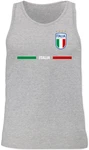 Shirtracer Tanktop Italien Trikot Wappen Italia Fan-Motiv 2024 Fussball EM Fanartikel Gelb/Hellblau/Rot/Silber/Grau/Rosa
