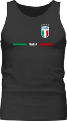 Shirtracer Tanktop Italien Trikot Wappen Italia Fan-Motiv 2024 Fussball EM Fanartikel Gelb/Rosa/Rot/Hellblau