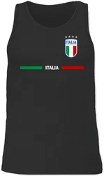 Shirtracer Tanktop Italien Trikot Wappen Italia Fan-Motiv 2024 Fussball EM Fanartikel Gelb/Rosa/Rot/Hellblau