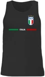 Shirtracer Tanktop Italien Trikot Wappen Italia Fan-Motiv 2024 Fussball EM Fanartikel Gelb/Rosa/Rot/Hellblau