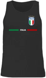 Shirtracer Tanktop Italien Trikot Wappen Italia Fan-Motiv 2024 Fussball EM Fanartikel Gelb/Rosa/Rot/Hellblau