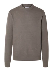 SELECTED HOMME Rundhalspullover SLHDANE braun