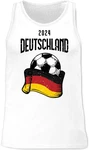 Shirtracer Tanktop Deutschland Fussball EM Fanartikel (2024) Creme
