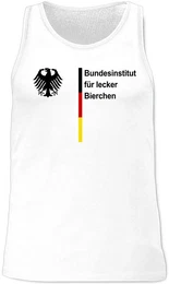 Tanktop Bundesinstitut fr lecker Bierchen, Bier Saufen Sauf Malle Bierliebha 2026 Fussball WM Fanartikel
