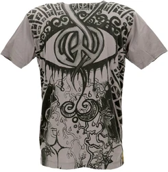 Guru-Shop T-Shirt Mirror T-Shirt grau