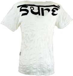 Guru-Shop T-Shirt Sure Herren T-Shirt Buddha weiß