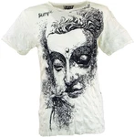 Guru-Shop T-Shirt Sure Herren T-Shirt Buddha weiß