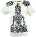 Guru-Shop T-Shirt Sure Herren T-Shirt Mandala Buddha weiß