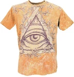 Guru-Shop T-Shirt Mirror Herren Yoga Shirt Guru-Shop T-Shirt Mirror Herren Yoga Shirt