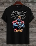 RMK T-Shirt Gorilla Gym Fitness Herren Schwarz/Blau