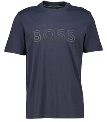BOSS T-Shirt Regular Fit Dunkelblau/Braun/Gold/Rosa/Blau