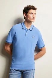 Poloshirt mit Kontraststreifen
