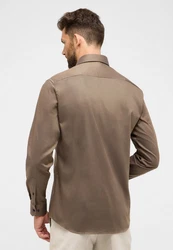 Eterna Langarmhemd MODERN FIT NON IRON Grau/Braun/Khaki/Beige