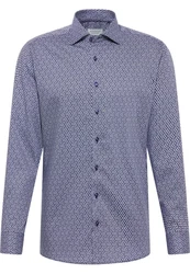 Eterna Langarmhemd MODERN FIT Dunkelblau/Lila/Fliederfarben/Hellblau/Blau