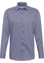 Eterna Langarmhemd MODERN FIT Dunkelblau/Lila/Fliederfarben/Hellblau/Blau