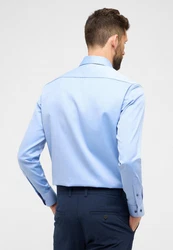 Eterna Langarmhemd MODERN FIT Hellblau/Blau