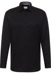 Eterna Langarmhemd MODERN FIT Schwarz/Dunkelblau