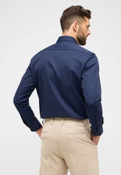 Eterna Langarmhemd MODERN FIT NON IRON Dunkelblau/Hellblau