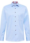 Eterna Langarmhemd MODERN FIT NON IRON Hellblau