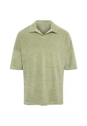 Kurzarmshirt POLO TEE Polo aus Frottee