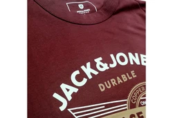 Jack & Jones T-Shirt MICK Crew Neck Rot/Dunkelrot