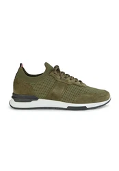 HECHTER PARIS Sneaker (2-tlg) im unifarbenen Design Dunkelgrün/Grün/Khaki