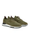 HECHTER PARIS Sneaker (2-tlg) im unifarbenen Design Dunkelgrün/Grün/Khaki