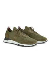HECHTER PARIS Sneaker (2-tlg) im unifarbenen Design Dunkelgrün/Grün/Khaki