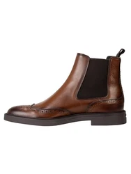 BOSS Chelsea Boots 'Calev' Braun/Rot