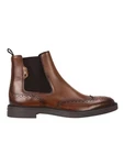 BOSS Chelsea Boots 'Calev' Braun/Rot