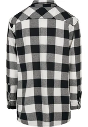 URBAN CLASSICS Langarmhemd Herren Long Oversized Checked Shirt Grau/Weiß/Beige/Schwarz/Creme/Braun/Rot/Gelb