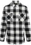 URBAN CLASSICS Langarmhemd Herren Long Oversized Checked Shirt Grau/Weiß/Beige/Schwarz/Creme/Braun/Rot/Gelb