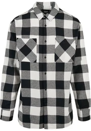 Langarmhemd Herren Long Oversized Checked Shirt (1-tlg)