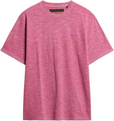 Superdry Rundhalsshirt OD SLUB MARL T SHIRT Rosa/Dunkelrot