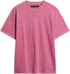 Superdry Rundhalsshirt OD SLUB MARL T SHIRT Rosa/Dunkelrot