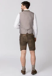 Stockerpoint Trachtenlederhose Artur Braun/Khaki/Dunkelbraun/Beige