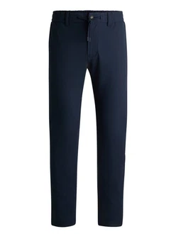 BOSS ORANGE Stoffhose Funktionsgewebe Dunkelblau/Blau