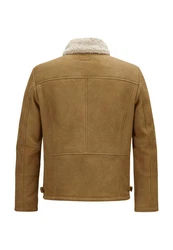 Milestone Lederjacke MSDomenic Braun/Beige