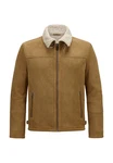 Milestone Lederjacke MSDomenic Braun/Beige