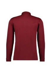 RAGMAN Poloshirt Langarmshirts Dunkelrot/Bordeaux/Rot