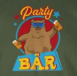 Shirtracer T-Shirt Party Br Party & Alkohol Herren Dunkelgrün/Braun/Khaki
