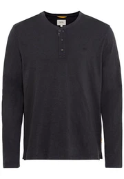 T-Shirt NOS Henley 1/1Arm, Asphalt