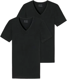 V-Shirt 95/5 (2er-Pack) mit tiefem V-Ausschnitt